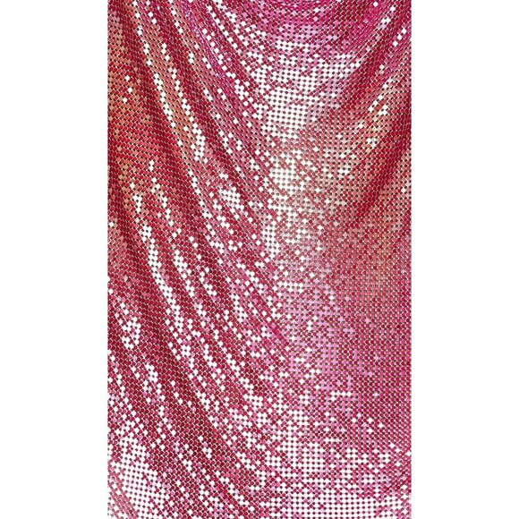 8 Other Reasons Chainmail Mini Dress in Pink One Size New Womens Party backless - Picture 4 of 11